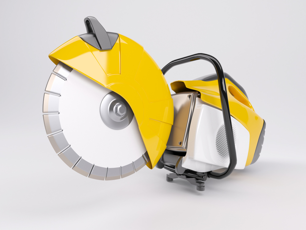 Concrete Saw working